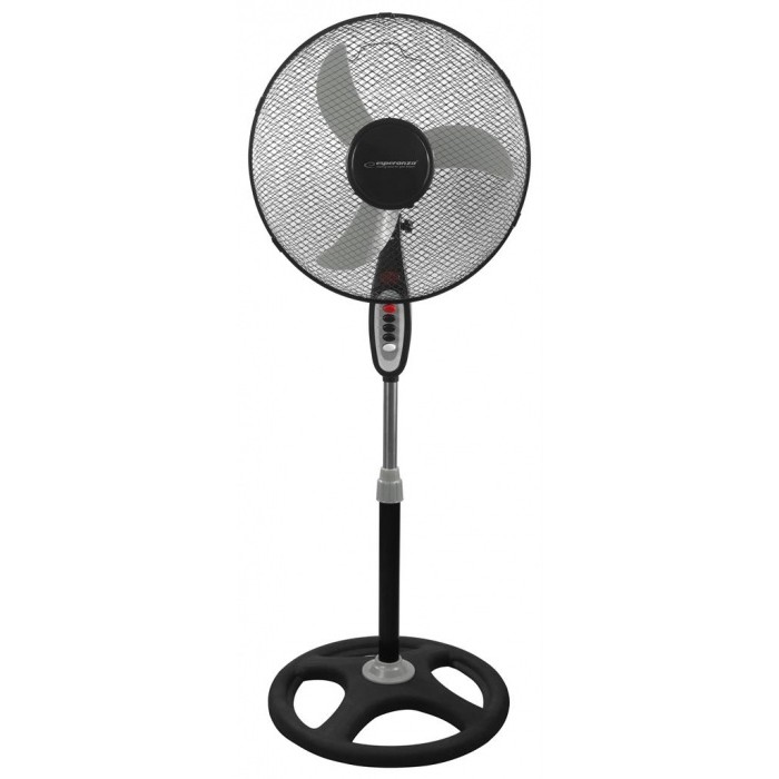 Ventilator cu picior EHF002KE, 50W, Negru/Gri