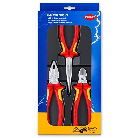 00 20 12 Electro pliers set - 3-pieces