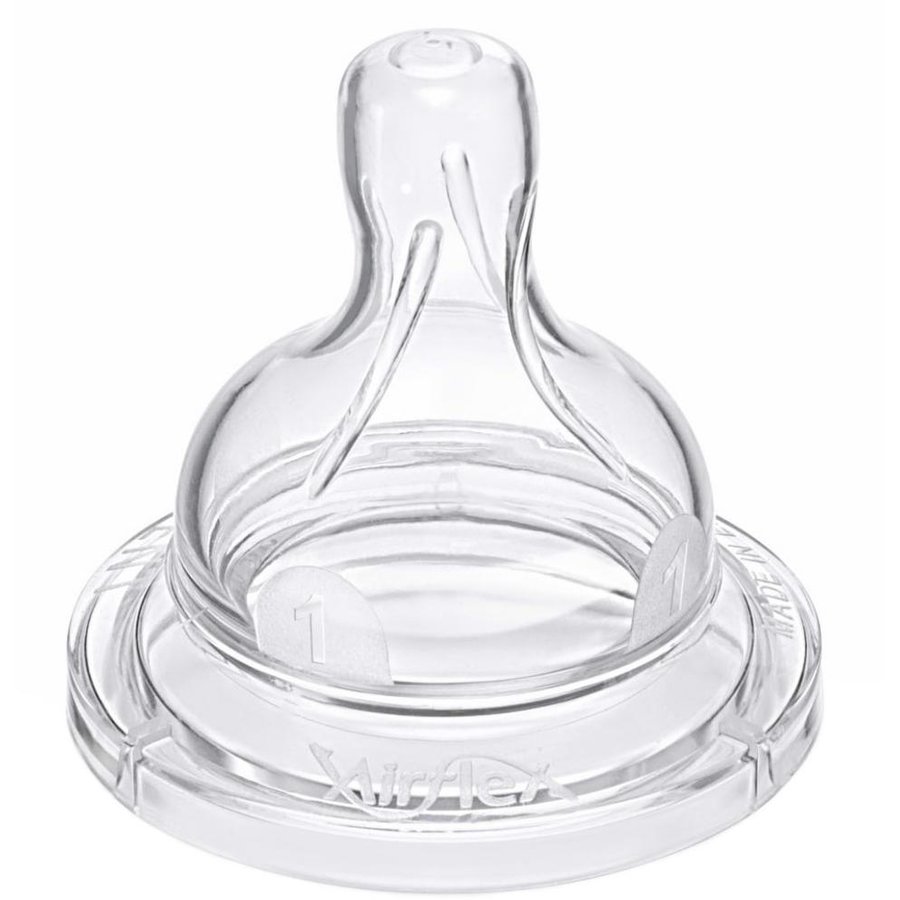 2 Tetine Silicon SCF631/27 1 Orificiu Transparent