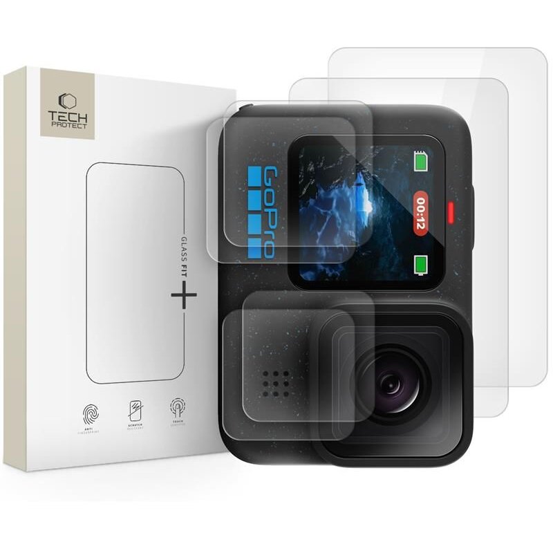 Accesoriu Camera Video Actiune Glass Fit+ pentru camera video sport GoPro Hero 9/10/11/12 Clear