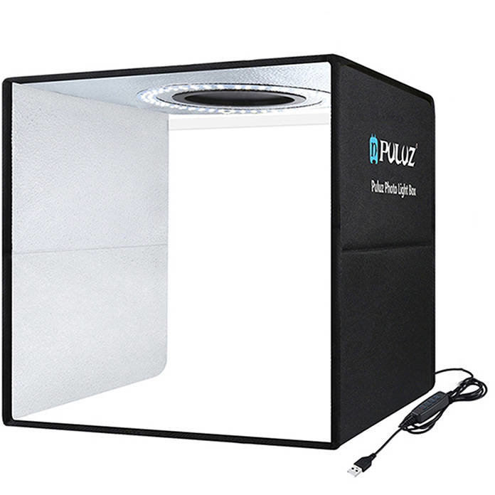 Accesoriu Camera Video Actiune , LED-uri incorporate, 24-26lm, fundaluri multiple, fotografie/mini-filmulete de produs,30x30cm, Negru