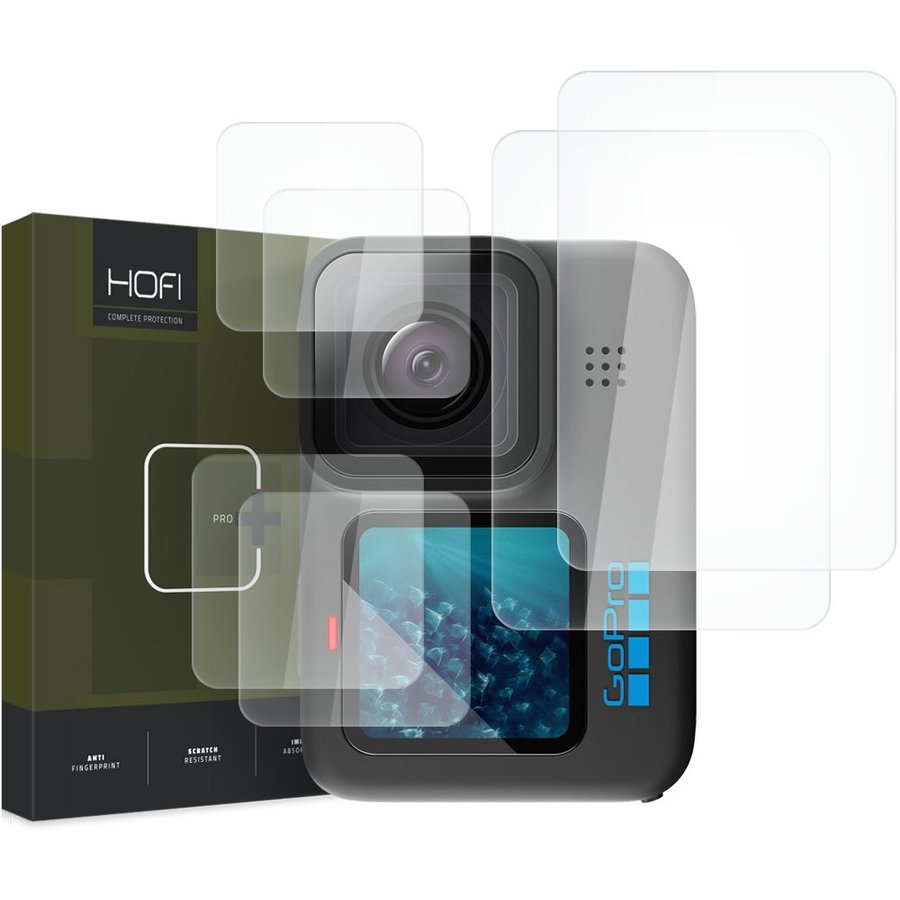 Accesoriu Camera Video Actiune pentru camera video sport GoPro Hero9/10/11/12 Black, Sticla temperata, Transparent