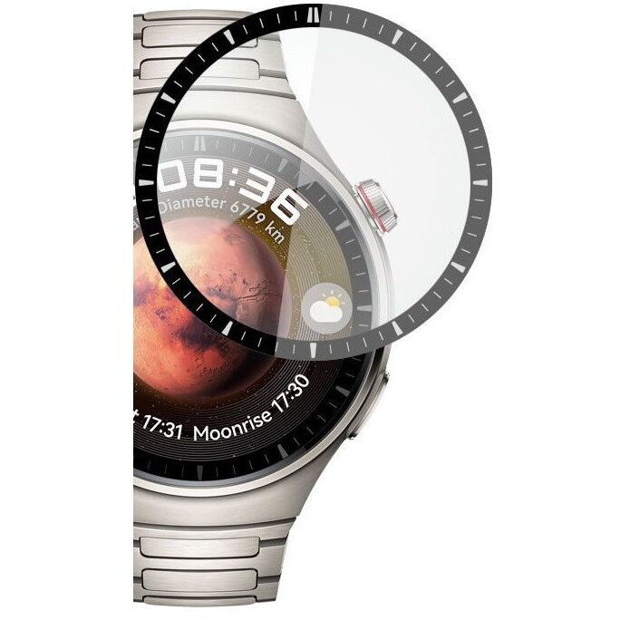 Accesoriu smartwatch Folie protectie HOFI Hybrid Glass 0.3mm 7H compatibila cu Huawei Watch 4 Pro 48mm Black
