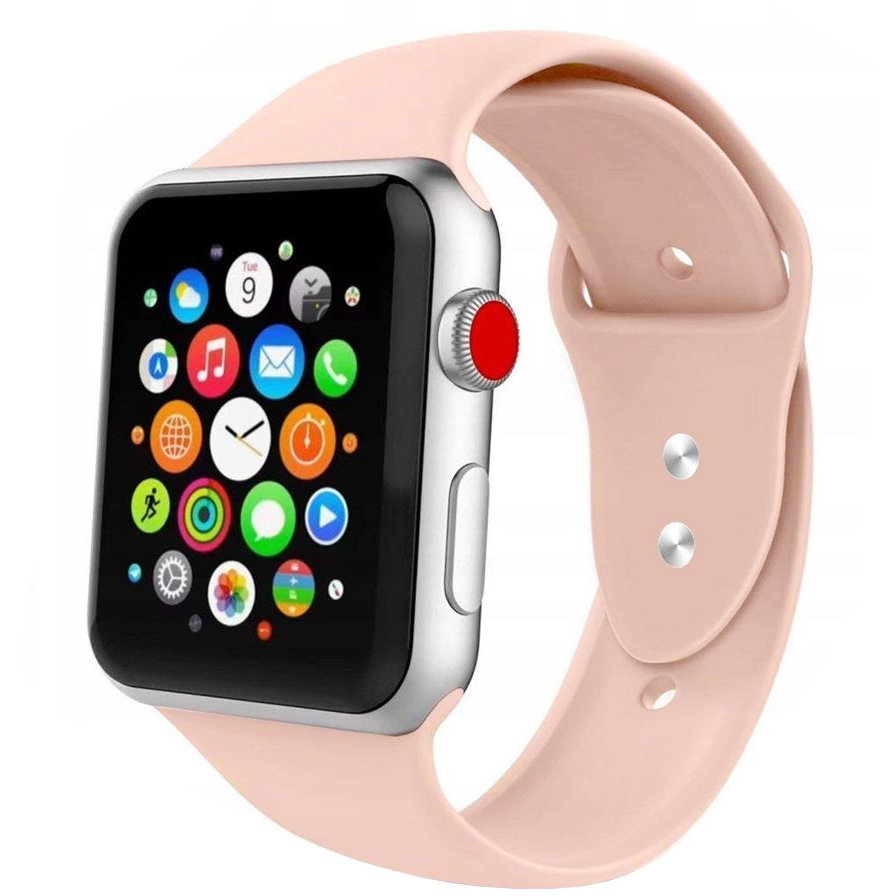 Accesoriu smartwatch Icon V2 compatibila cu Apple Watch 4/5/6/7/8/SE/Ultra 42/44/45/49mm Pink
