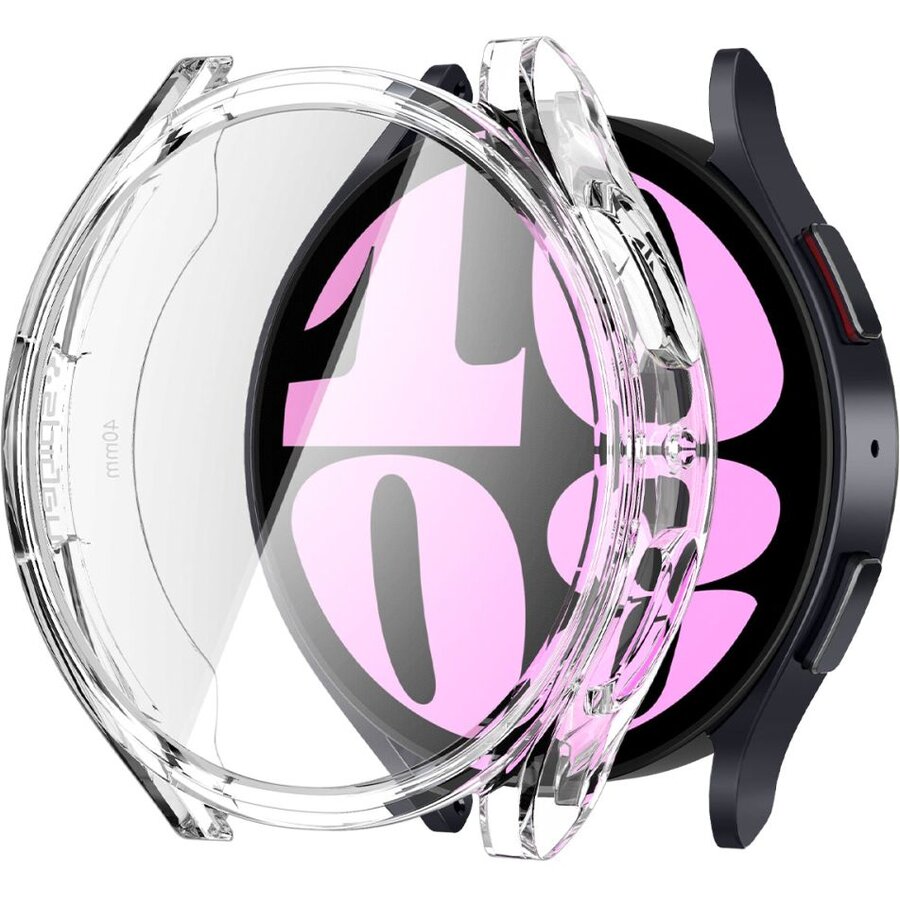 Accesoriu smartwatch Ultra Hybrid compatibila cu Samsung Galaxy Watch 6 40mm Crystal Clear