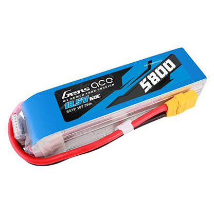 Acumulator 5800mAh 60C 18.5V 5S1P Lipo  XT90 Plug Albastru
