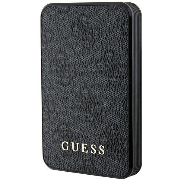 Acumulator Extern 4G Leather Metal Logo  5000mAh 15W Negru