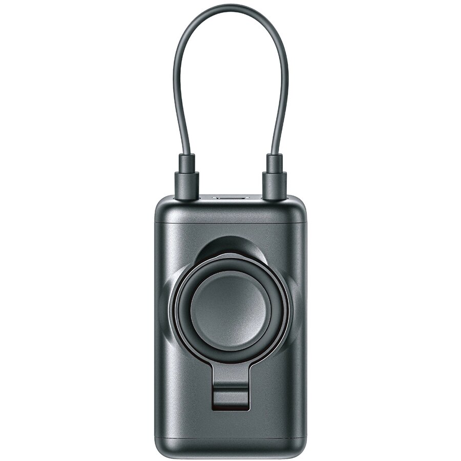 Acumulator extern JR-W13, 5000 mAh, Wireless 3W, USB-C/Lightning, Negru