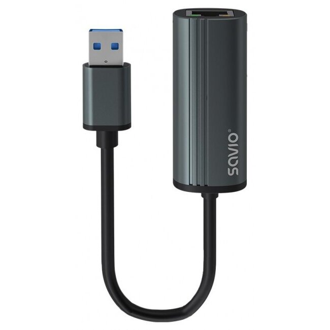 Adaptor AK-55  USB-A 3.1 GEN 1  RJ-45 Gigabit Ethernet Gri