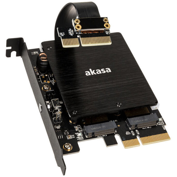 Adaptor Dual M.2 PCI-E RGB LED