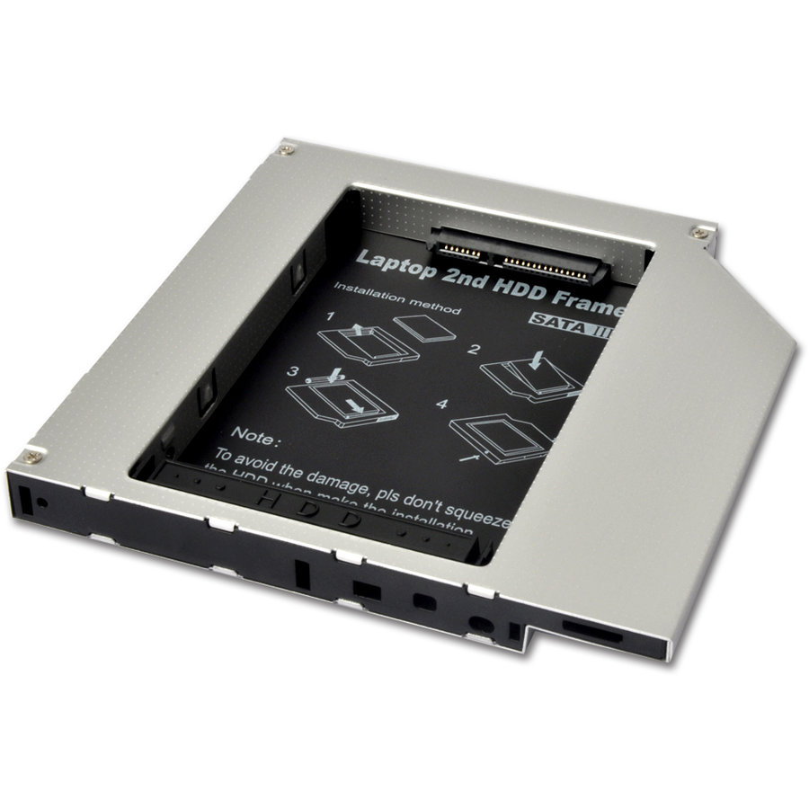 Adaptor HDD/SSD Caddy pentru unitati optice 12.7 mm SATA3