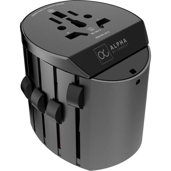 Adaptor Priza Universal Alpha 1.1041 Negru