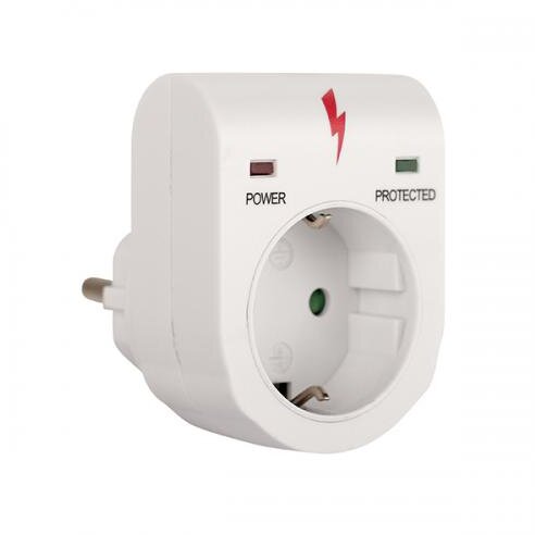 Adaptor Protectie Supratensiune 16A/250V 4.5KA Alb
