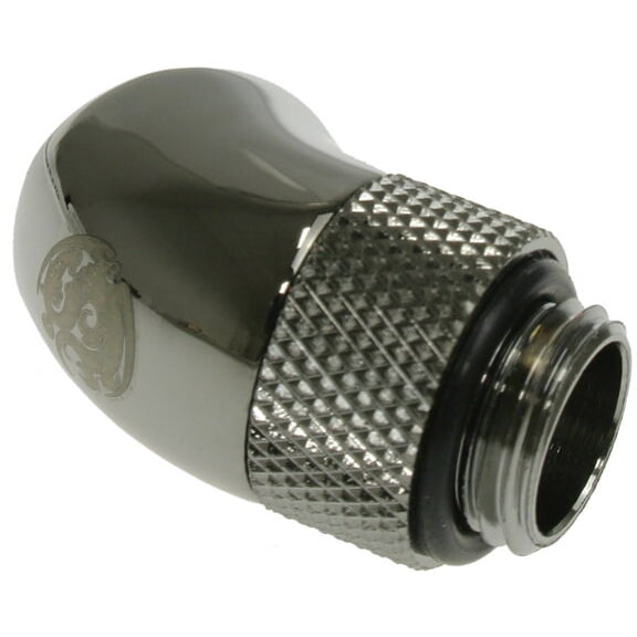 Adaptor Racirea  Apa 45 Grade G1/4inch Alama Nichelata Negru