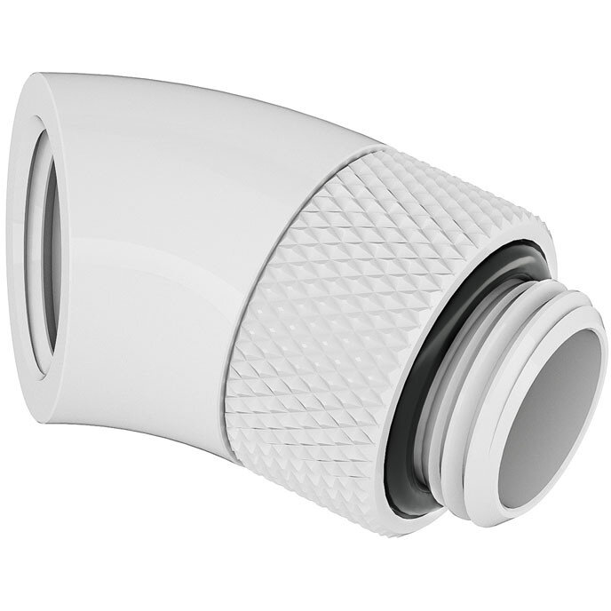 Adaptor Racirea  Apa 45 Grade G1/4inch  Alb