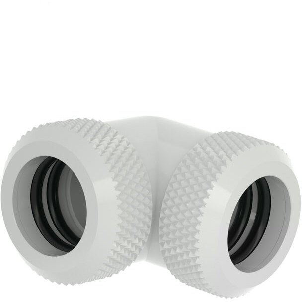 Adaptor Racirea  Apa 90 Grade 12mm AD Alama Nichelata Alb