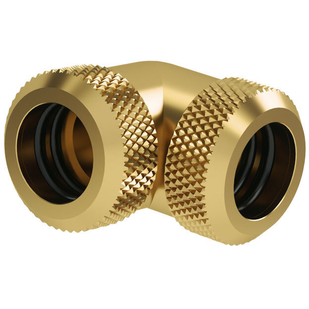 Adaptor Racirea  Apa 90 Grade 12mm Alama Nichelata Auriu