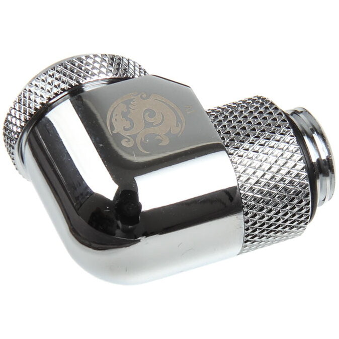 Adaptor Racirea  Apa 90 Grade G1/4inch 12mm Argintiu