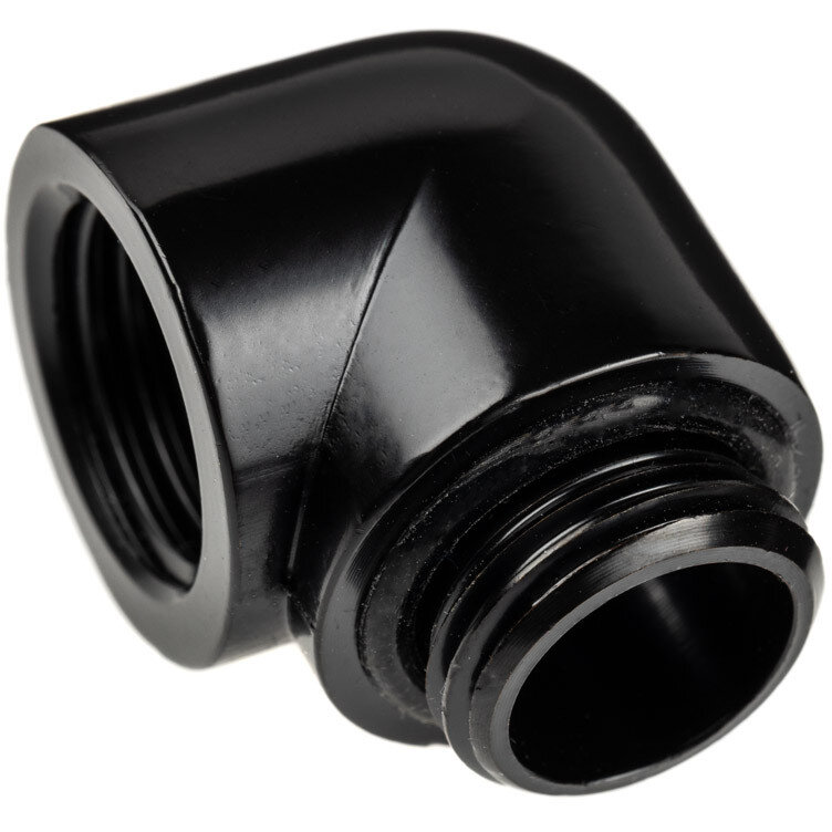 Adaptor Racirea  Apa 90 Grade G1/4inch Negru
