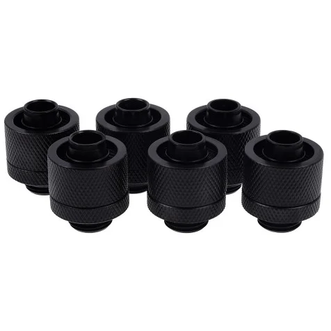 Adaptor x6  1/4 on 16/10mm Negru