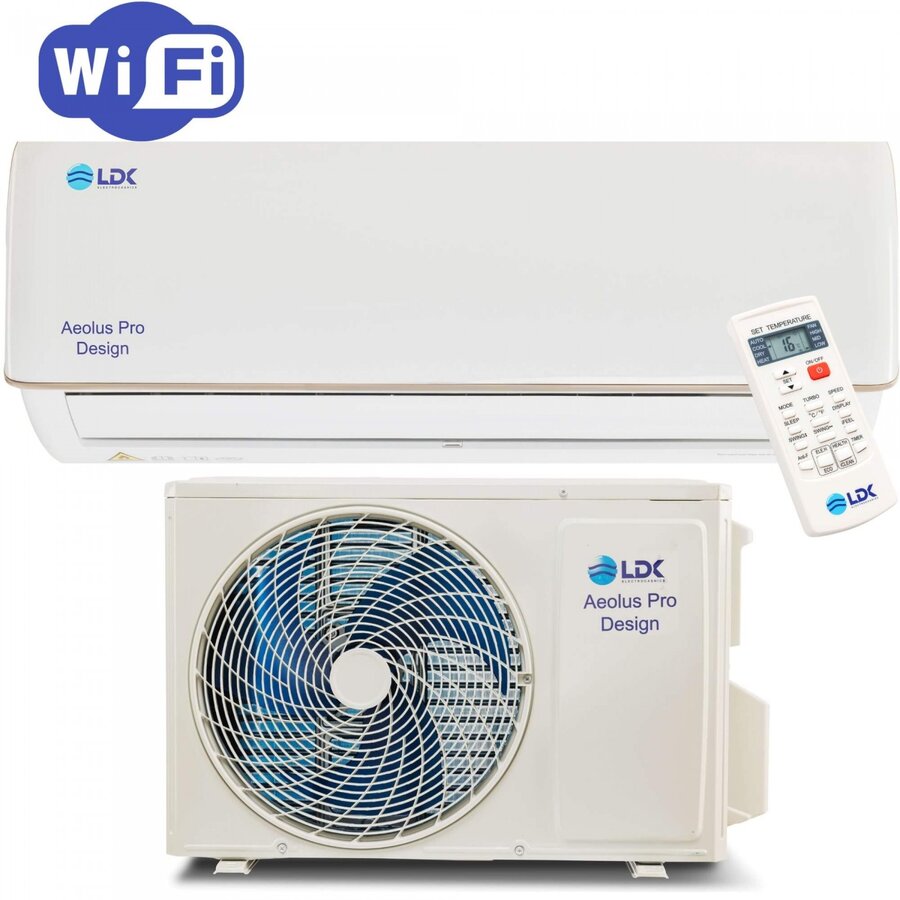 Aer conditionat inverter Aeolus ProDesign Inverter 18000BTU 5.3 kW Clasa A++ Wi-Fi White