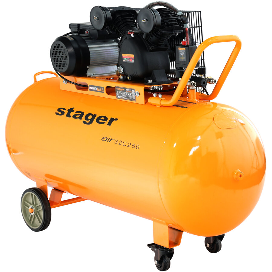 Air 32C250 compresor aer 250L 10bar 324L/min monofazat angrenare curea