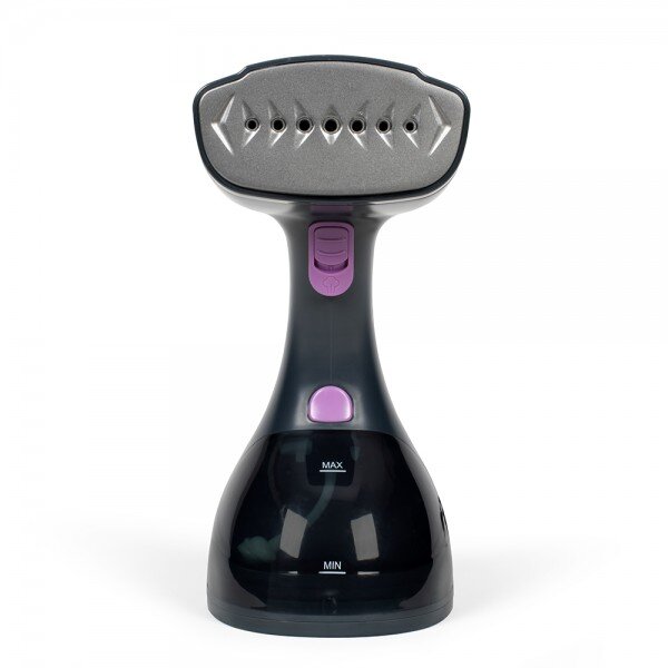 Aparat de Calcat Vertical cu Abur DOM479 Talpa Acoperita cu Ceramica Rezervor Detasabil 300ML Ecran cu Functie Tactila LED 1500W Gri/Viole