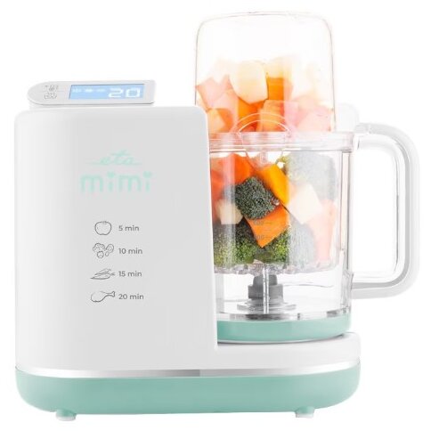 Aparat De Gatit Cu Aburi Pentru Bebelusi 6 In 1 700W 0.9L Alb