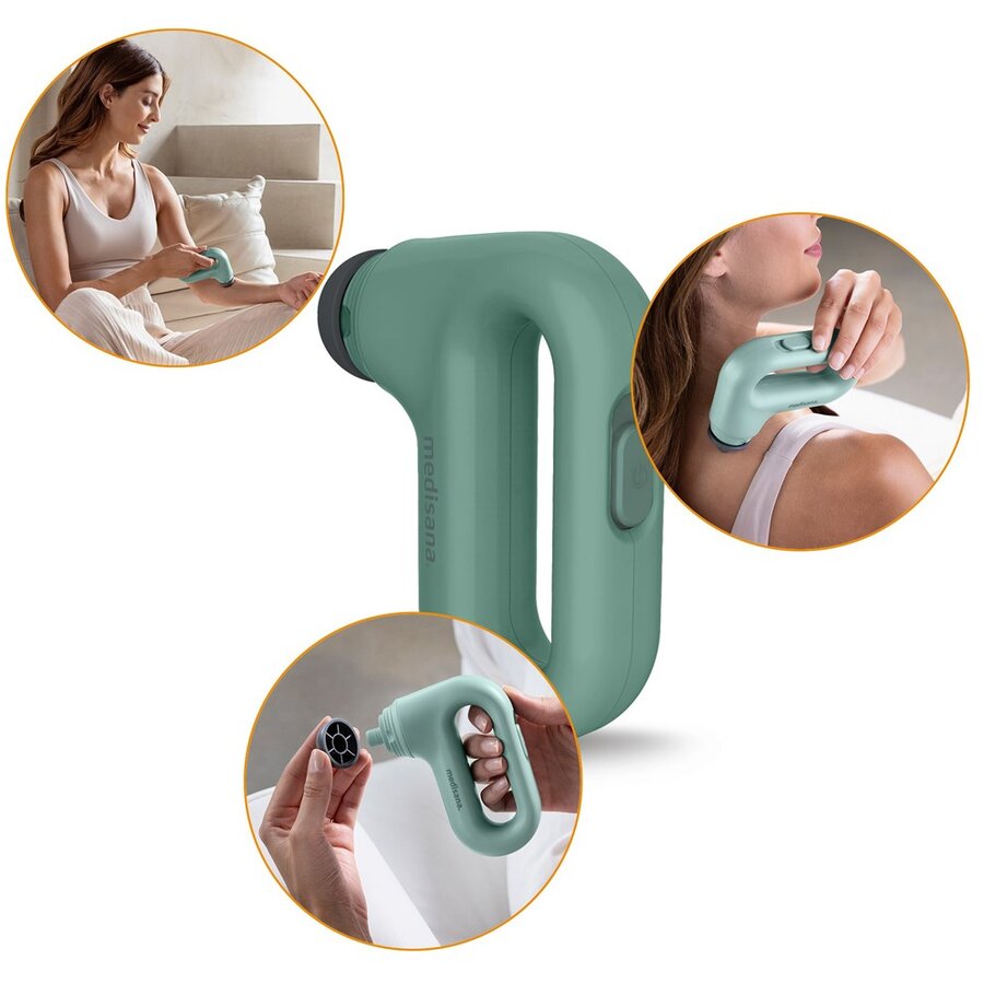 Aparat de Masaj HM 330 3 Capete Interschimbabile Verde