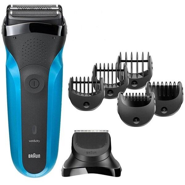 Aparat de Ras Electric Shave&Style 310BT Wet & Dry Negru/Albastru