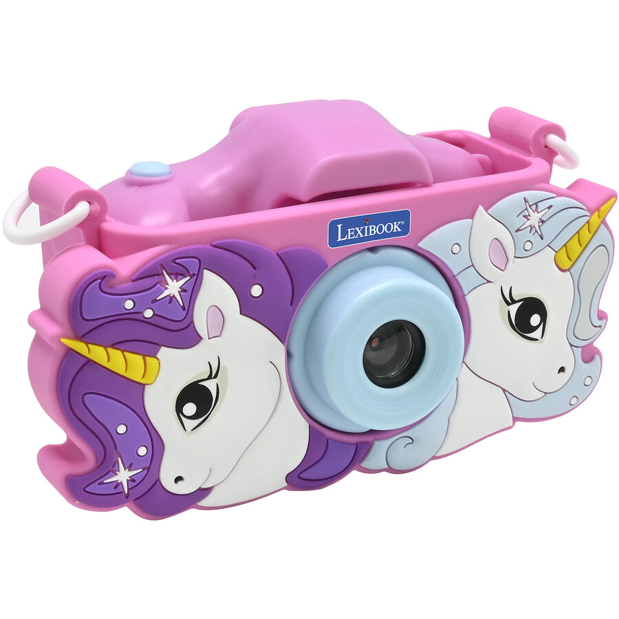 Aparat Foto pentru Copii DJ078UNI cu Husa si Card SD 8GB Inclus Roz