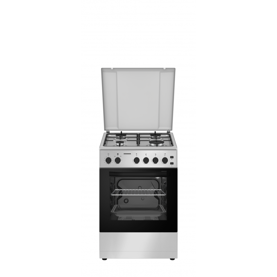 Aragaz HFSC-S50LITGSL 4 Arzatoare Silver