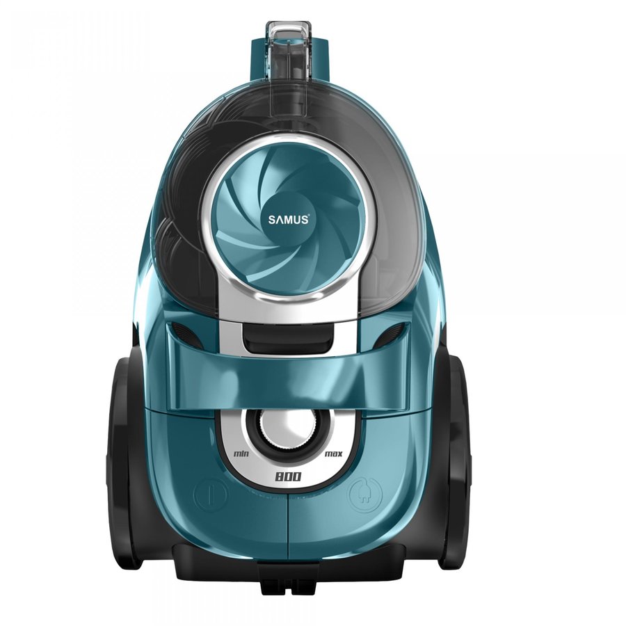 Aspirator Fara Sac Tornado Eco Power 800W 3L Negru/Turcoaz