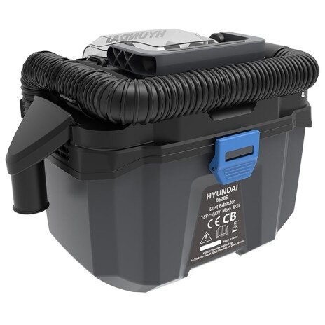 Aspirator Industrial Umed / Uscat fara Sac DE20S - SOLO pe Acumulator 20V Rezervor 10L Filtru HEPA Negru/Albastru