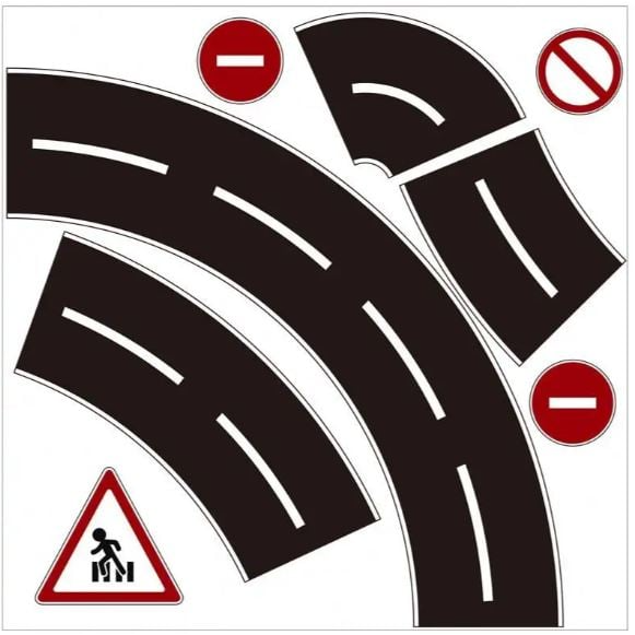 Banda Auto Pentru Circuit Si Curse De Masinute Negru
