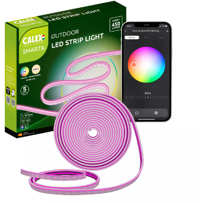 Banda LED Gradina Smart  5m  RGB + Alb Cald  24W  IP44  450 lm  Clasa F  Multicolor