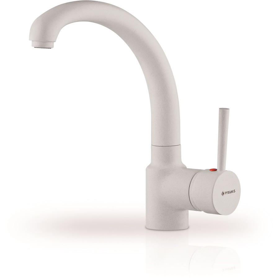 Baterie de bucatarie Armonica Snow Monocomanda Alba