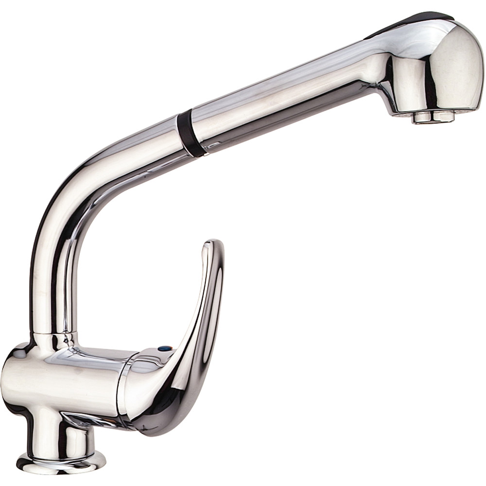 Baterie de bucatarie Smartline GALA J finisaj cromat, cartus cu disc ceramic, dus extractibil