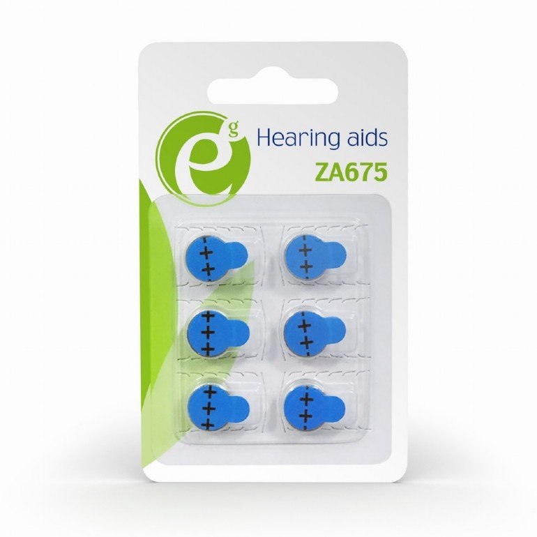 Baterie EG-BA-ZA675-01 Hearing Aids Button Cell ZA675 1.4V 6-Pack