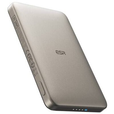 Baterie Externa Qi2 MagSlim 5000mAh Gri
