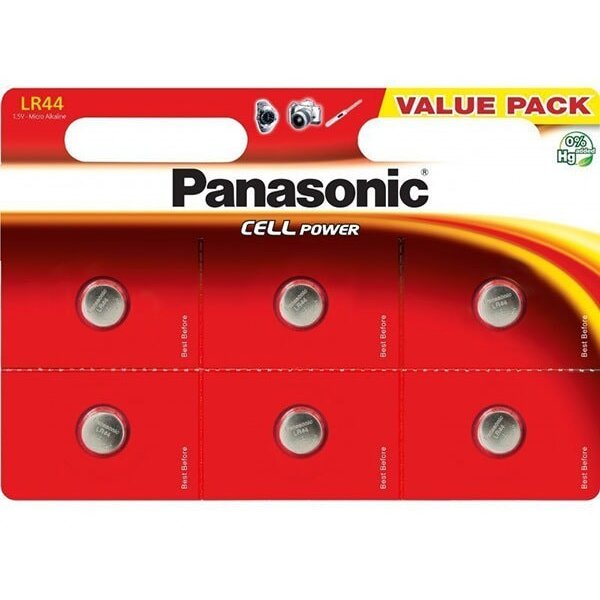 Baterie LR44 Button Cell 1.5V Alkaline pack of 6