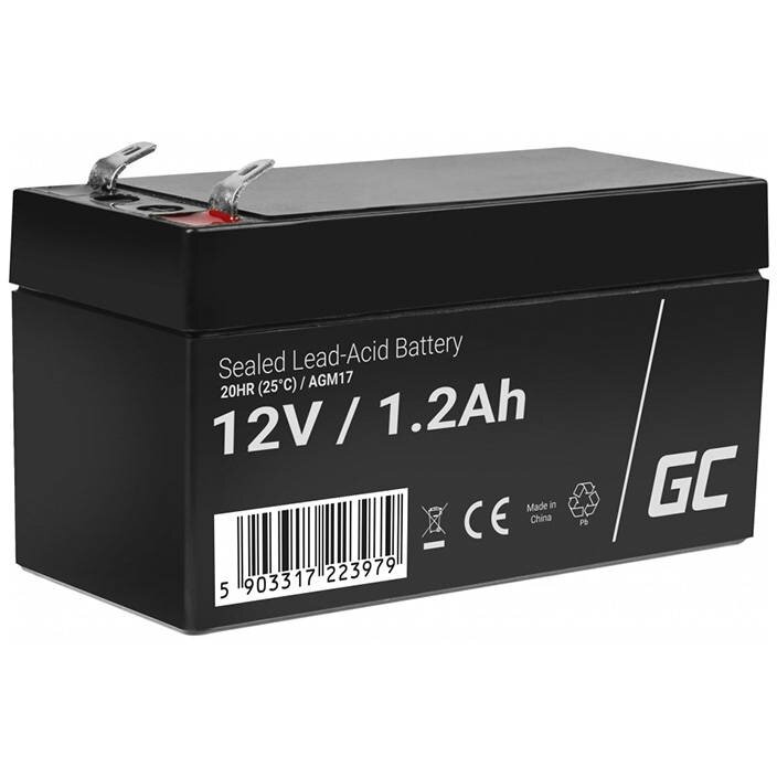 Baterie Reincarcabila AGM 12V 1.2Ah fara Mentenanta pentru UPS ALARM Negru