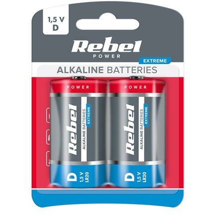 BATERIE SUPERALCALINA EXTREME R20 BLISTER 2 B