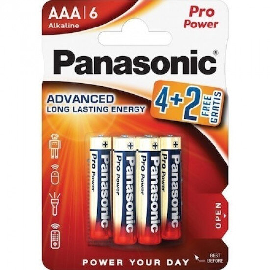Baterii 4+2 Pro Power Alkaline AAA 6buc Multicolor