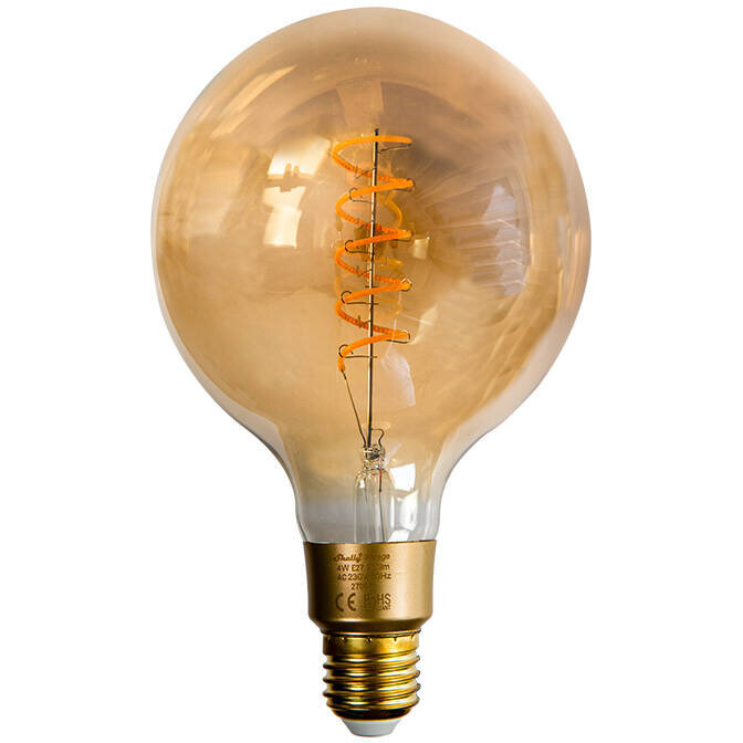 Bec Vintage G125, WiFi, 260 lm, 2700 K, lumina calda, Auriu