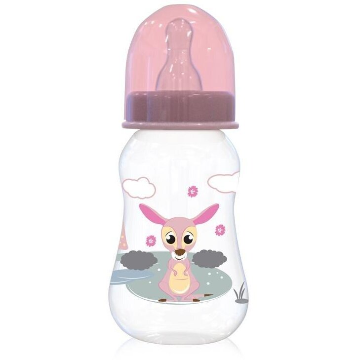 Biberon Cu Capac 0 Luni+ 125Ml Roz