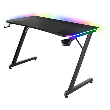 Birou Gaming GXT 710 Luminus Pro RGB Maxim 150kg Negru