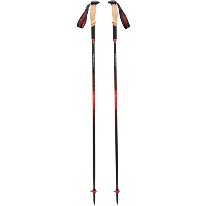 Black Diamond Pursuit Carbon Z trekking poles (anthracite/orange, 1 pair, 125 cm)