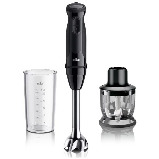 Blender De Mana MultiQuick 3 MQ30201M 900W 2 Viteze Tocator 350Ml Pahar Gradat 600Ml Negru