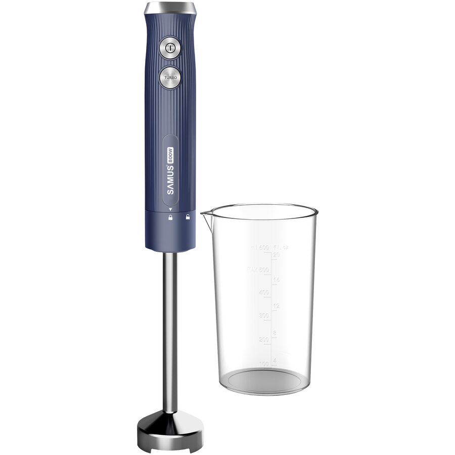 Blender Vertical SB800 Turatie Variabila + Pulse Pahar Gradat 600ML Putere 800W Albastru